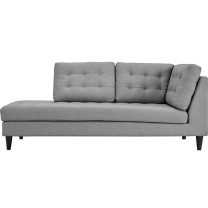 Modway Furniture Empress Upholstered Fabric Left Facing Bumper - EEI-2611-LGR