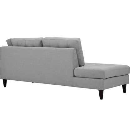 Modway Furniture Empress Upholstered Fabric Left Facing Bumper - EEI-2611-LGR