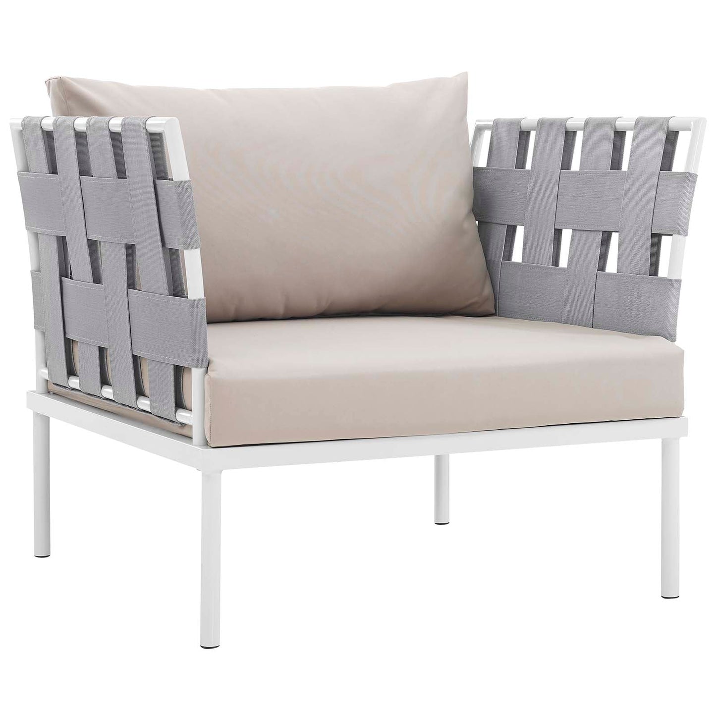 Modway Furniture Harmony 5 Piece Outdoor Patio Aluminum Sectional Sofa Set by Modway – EEI-2621