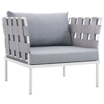 Modway Furniture Harmony 5 Piece Outdoor Patio Aluminum Sectional Sofa Set by Modway – EEI-2621