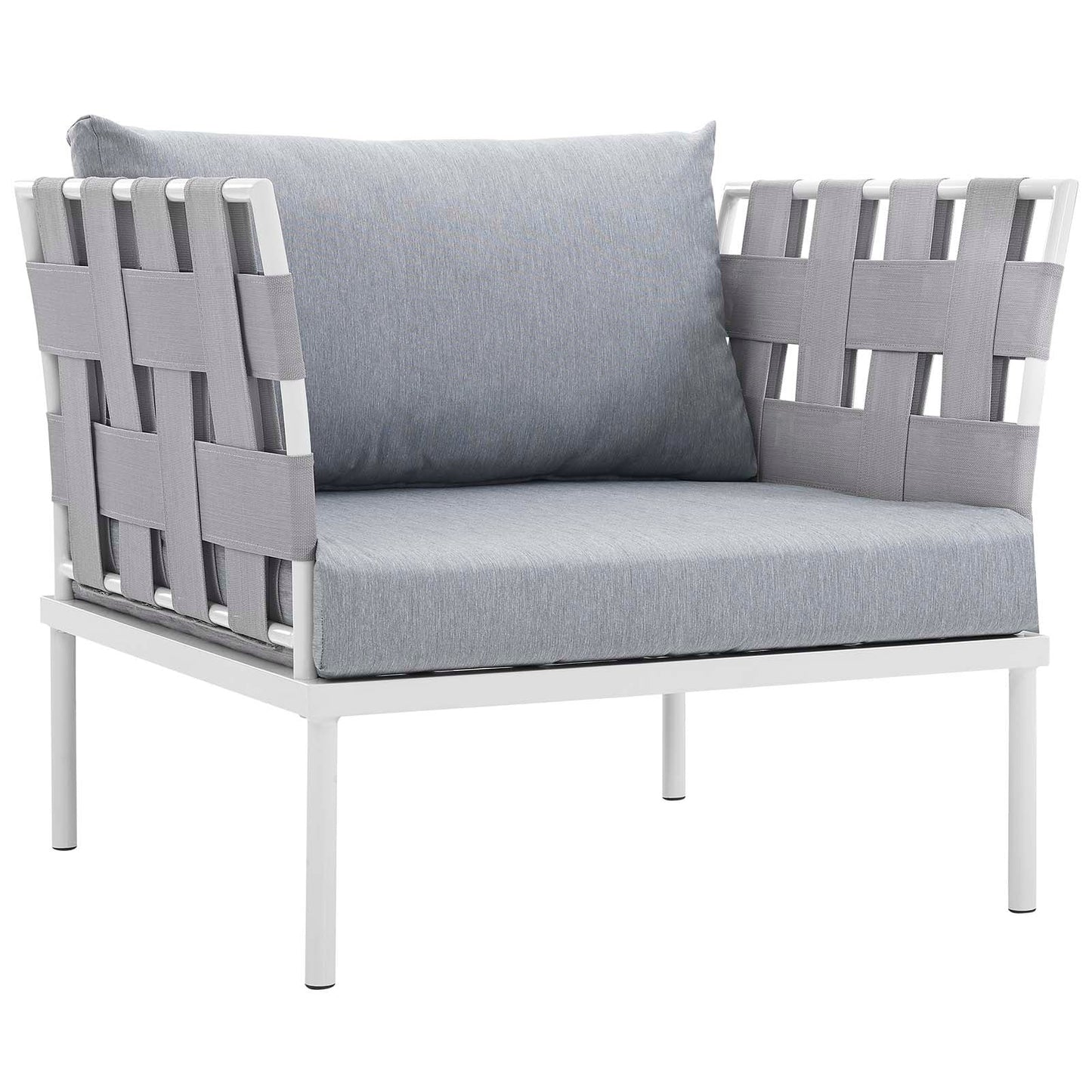 Modway Furniture Harmony 5  Piece Outdoor Patio Aluminum Sectional Sofa Set by Modway – EEI-2623