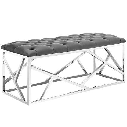 Modway Furniture Intersperse Bench - EEI-2867-SLV-SEA