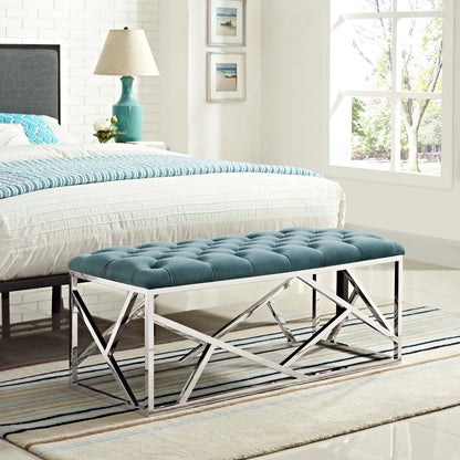 Modway Furniture Intersperse Bench - EEI-2867-SLV-SEA