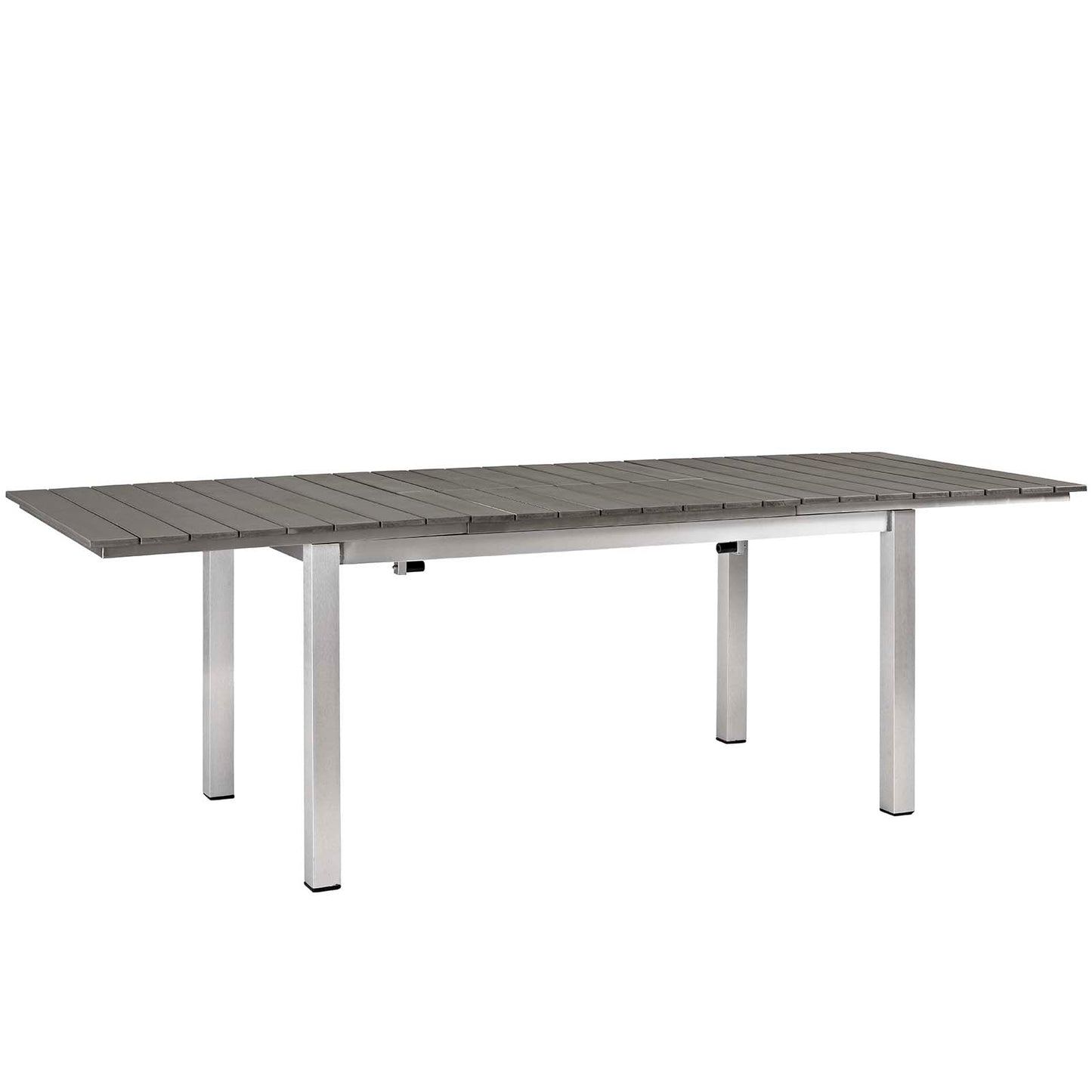 Modway Furniture Shore 9 Piece Outdoor Patio Aluminum Dining Set by Modway - EEI-3202-SLV-BLK-SET