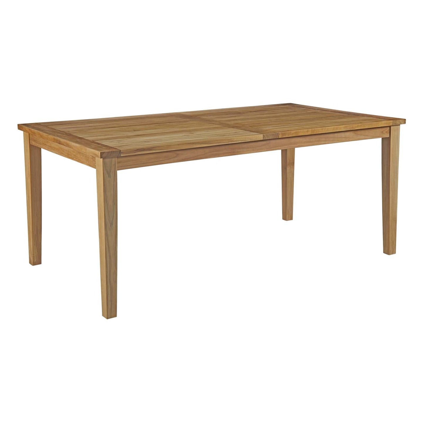 Modway Furniture Marina 7 Piece Outdoor Patio Teak Dining Set by Modway – EEI-3294-NAT-WHI-SET