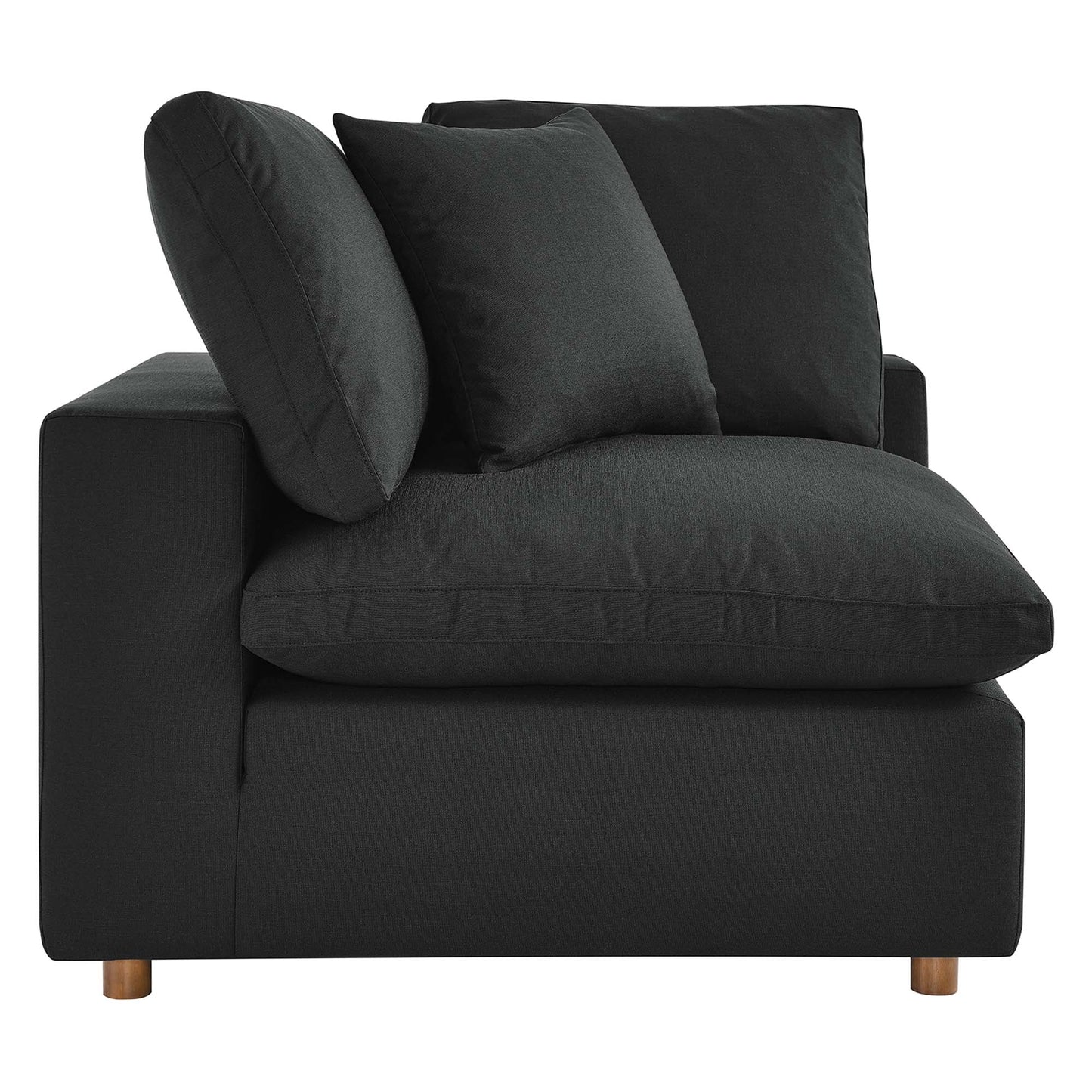 Modway Furniture Commix 8-Piece Down Filled Overstuffed Sectional Sofa by Modway - EEI-3363-BLK