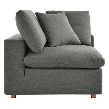 Modway Furniture Commix 7-Piece Down Filled Overstuffed Sectional Sofa by Modway - EEI-3364-BLK