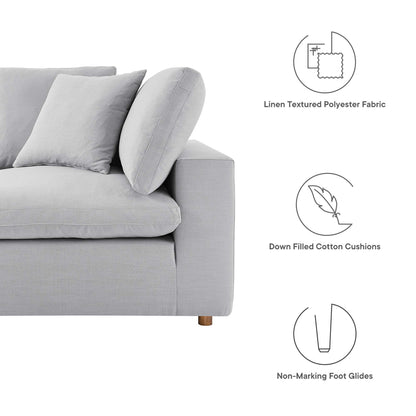 Modway Furniture Commix 7-Piece Down Filled Overstuffed Sectional Sofa by Modway - EEI-3364-BLK