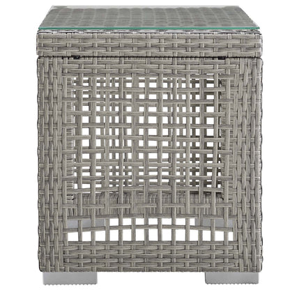 Modway Furniture Aura 3 Piece Outdoor Patio Wicker Rattan Set – EEI-3595-GRY-GRY-SET