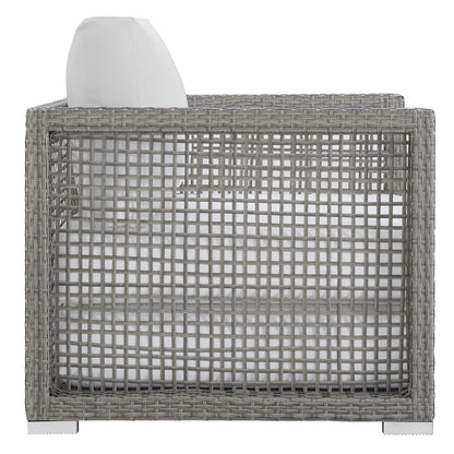 Modway Furniture Aura 3 Piece Outdoor Patio Wicker Rattan Set – EEI-3595-GRY-GRY-SET