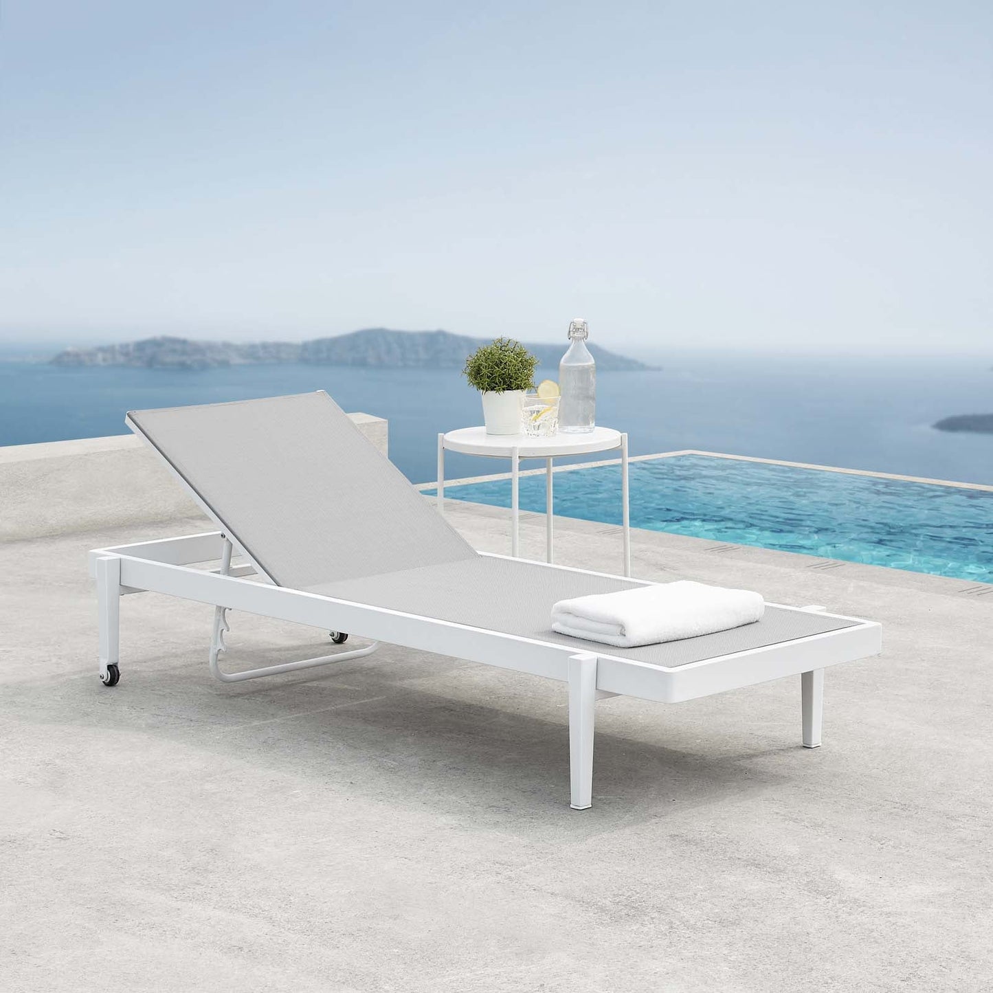 Modway Charleston Outdoor Patio Chaise Lounge Chair