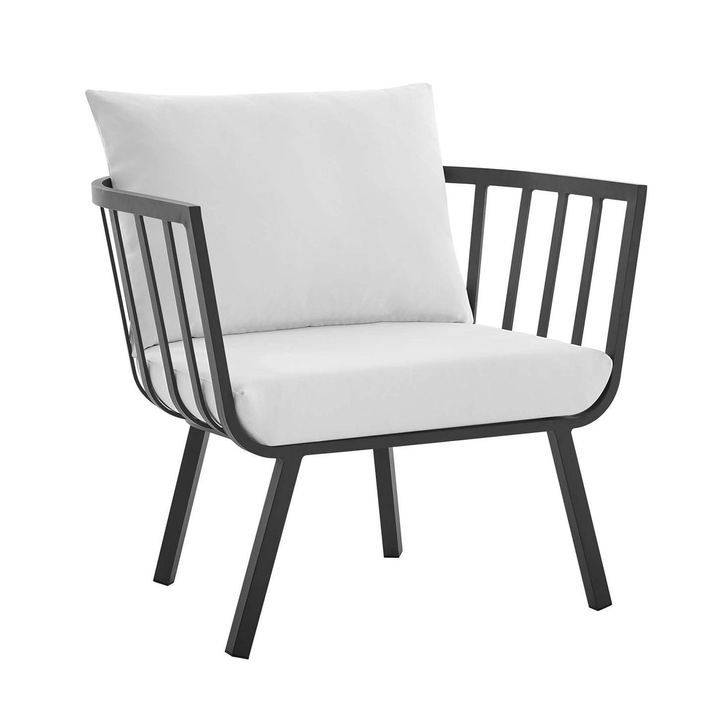 Modway Furniture Riverside 5 Piece Outdoor Patio Aluminum Set by Modway – EEI-3783-SLA-WHI