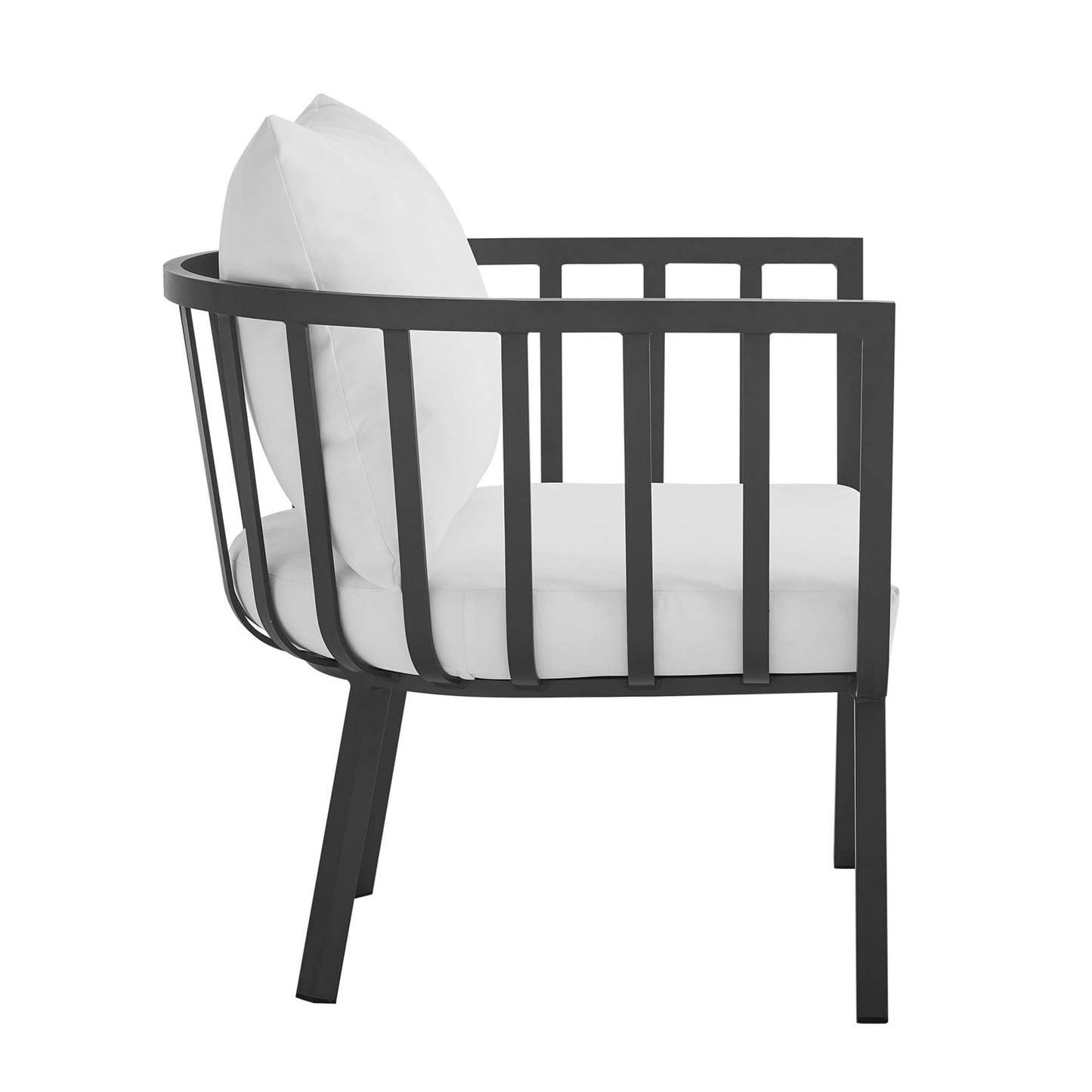 Modway Furniture Riverside 5 Piece Outdoor Patio Aluminum Set by Modway – EEI-3783-SLA-WHI