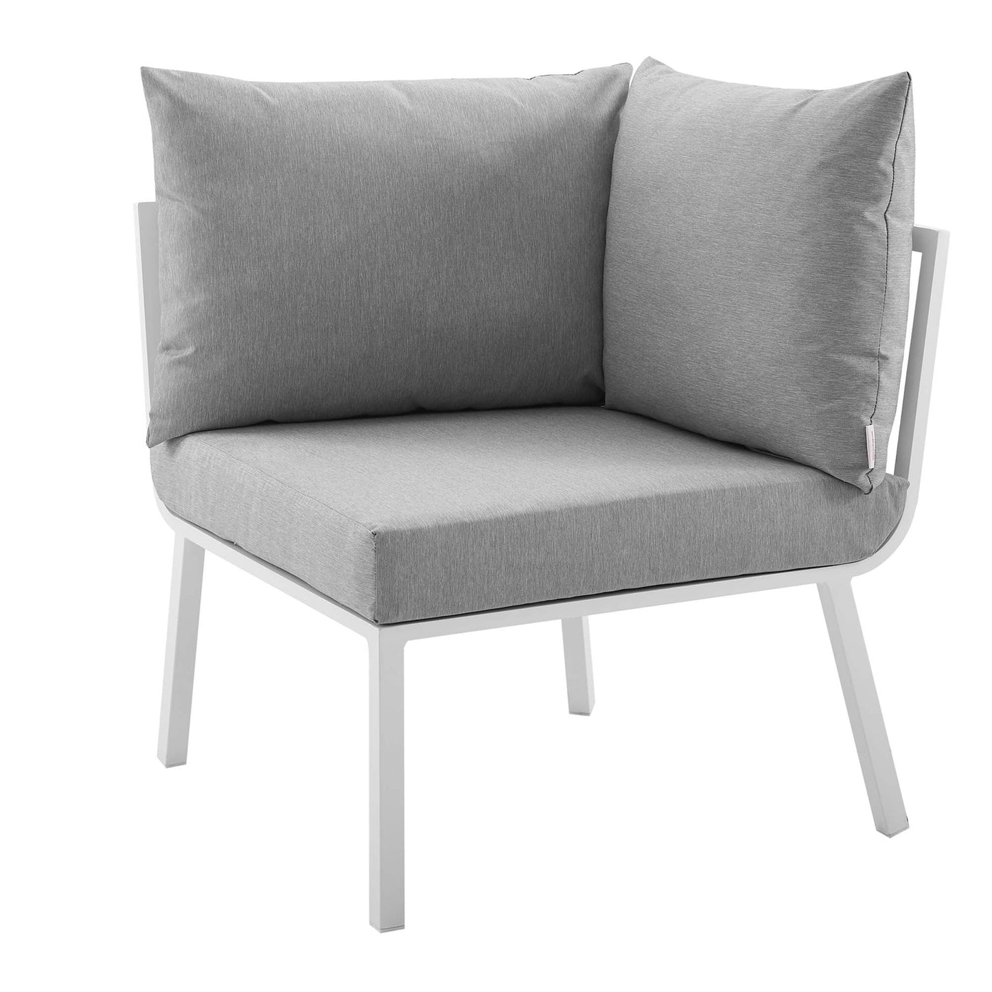 Modway Furniture Riverside 5 Piece Outdoor Patio Aluminum Set by Modway – EEI-3783-SLA-WHI