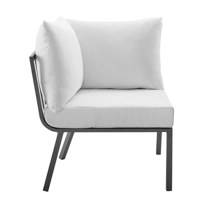 Modway Furniture Riverside 5 Piece Outdoor Patio Aluminum Set by Modway – EEI-3786-SLA-WHI