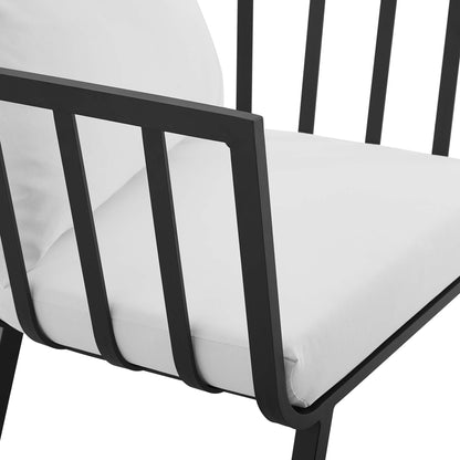 Modway Furniture Riverside 5 Piece Outdoor Patio Aluminum Set by Modway – EEI-3786-SLA-WHI