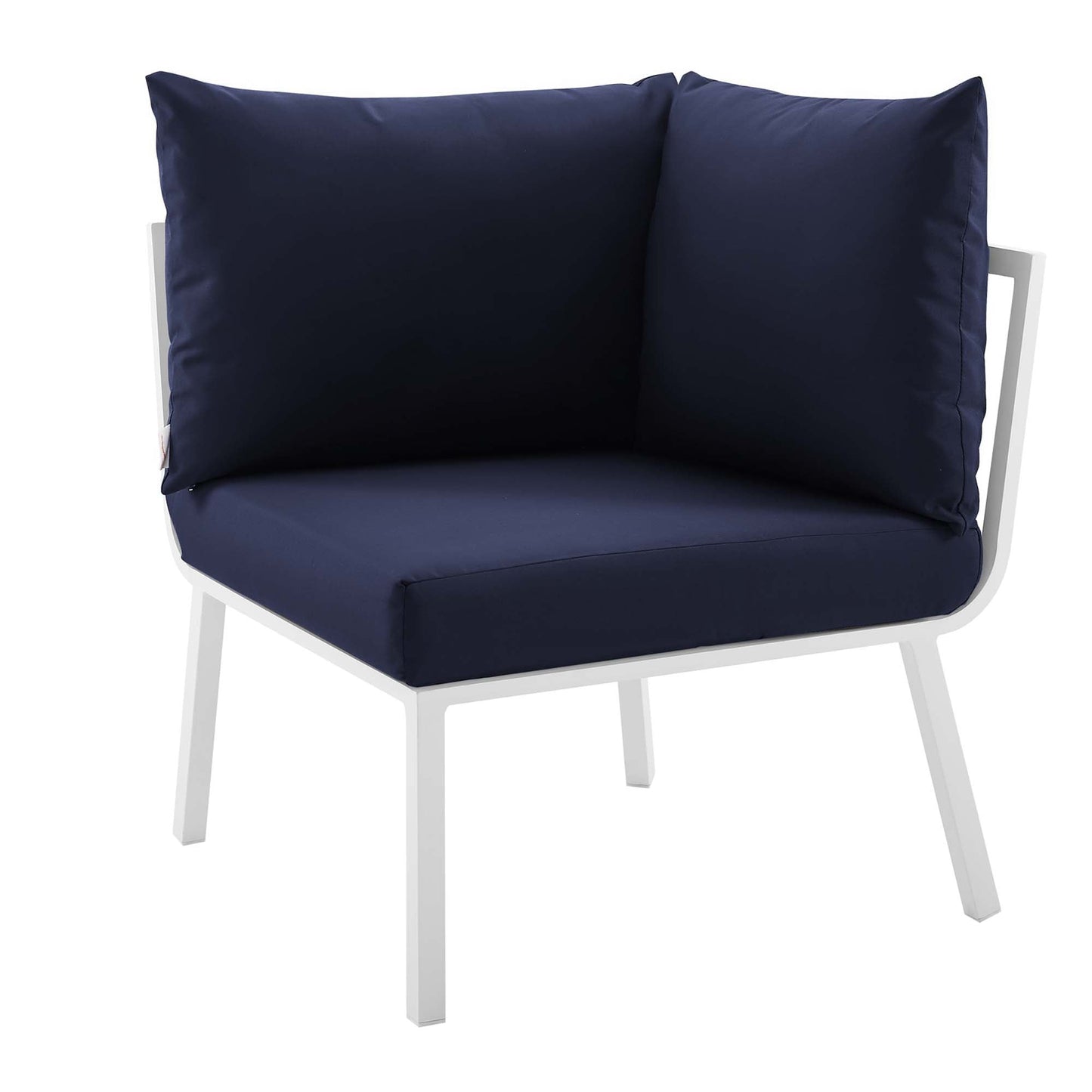 Modway Furniture Riverside 5 Piece Outdoor Patio Aluminum Set by Modway – EEI-3786-SLA-WHI
