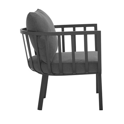 Modway Furniture Riverside 4 Piece Outdoor Patio Aluminum Set by Modway - EEI-3787-WHI-NAV