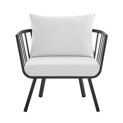 Modway Furniture Riverside 4 Piece Outdoor Patio Aluminum Set by Modway - EEI-3787-WHI-NAV
