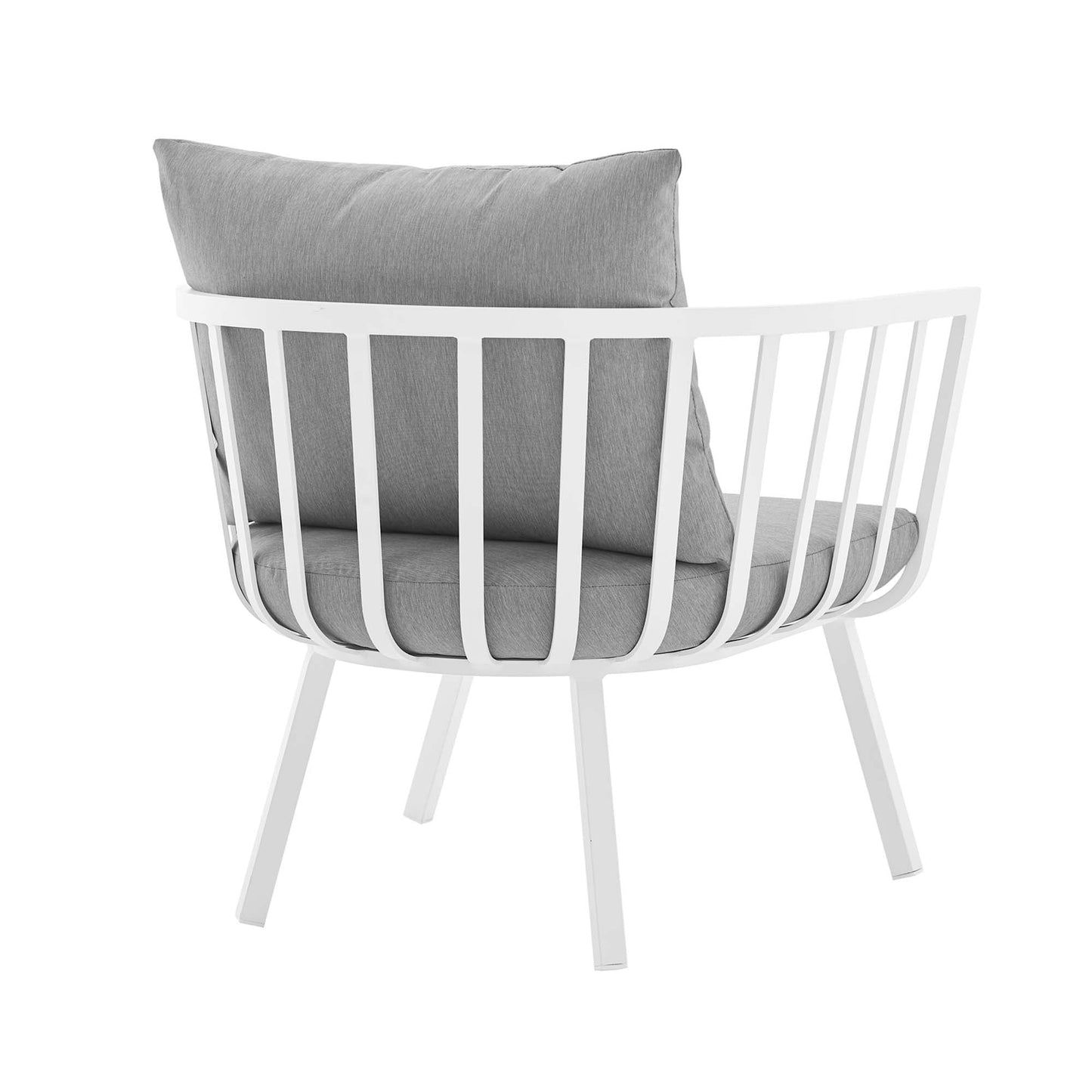 Modway Furniture Riverside 4 Piece Outdoor Patio Aluminum Set by Modway - EEI-3787-WHI-NAV