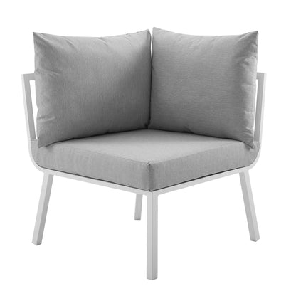 Modway Furniture Riverside 4 Piece Outdoor Patio Aluminum Set by Modway - EEI-3787-WHI-NAV
