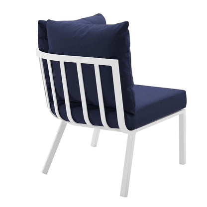 Modway Furniture Riverside 4 Piece Outdoor Patio Aluminum Set by Modway - EEI-3787-WHI-NAV
