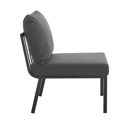 Modway Furniture Riverside 6 Piece Outdoor Patio Aluminum Set by Modway –EEI-3791-WHI-NAV