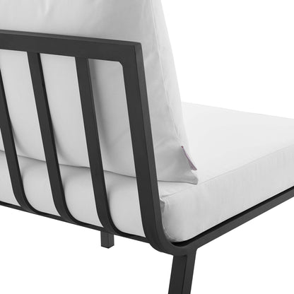 Modway Furniture Riverside 6 Piece Outdoor Patio Aluminum Set by Modway –EEI-3791-WHI-NAV