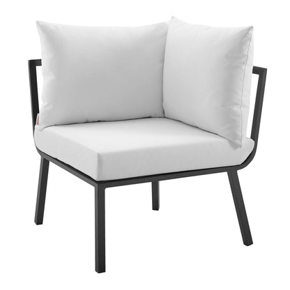 Modway Furniture Riverside 6 Piece Outdoor Patio Aluminum Set by Modway –EEI-3791-WHI-NAV
