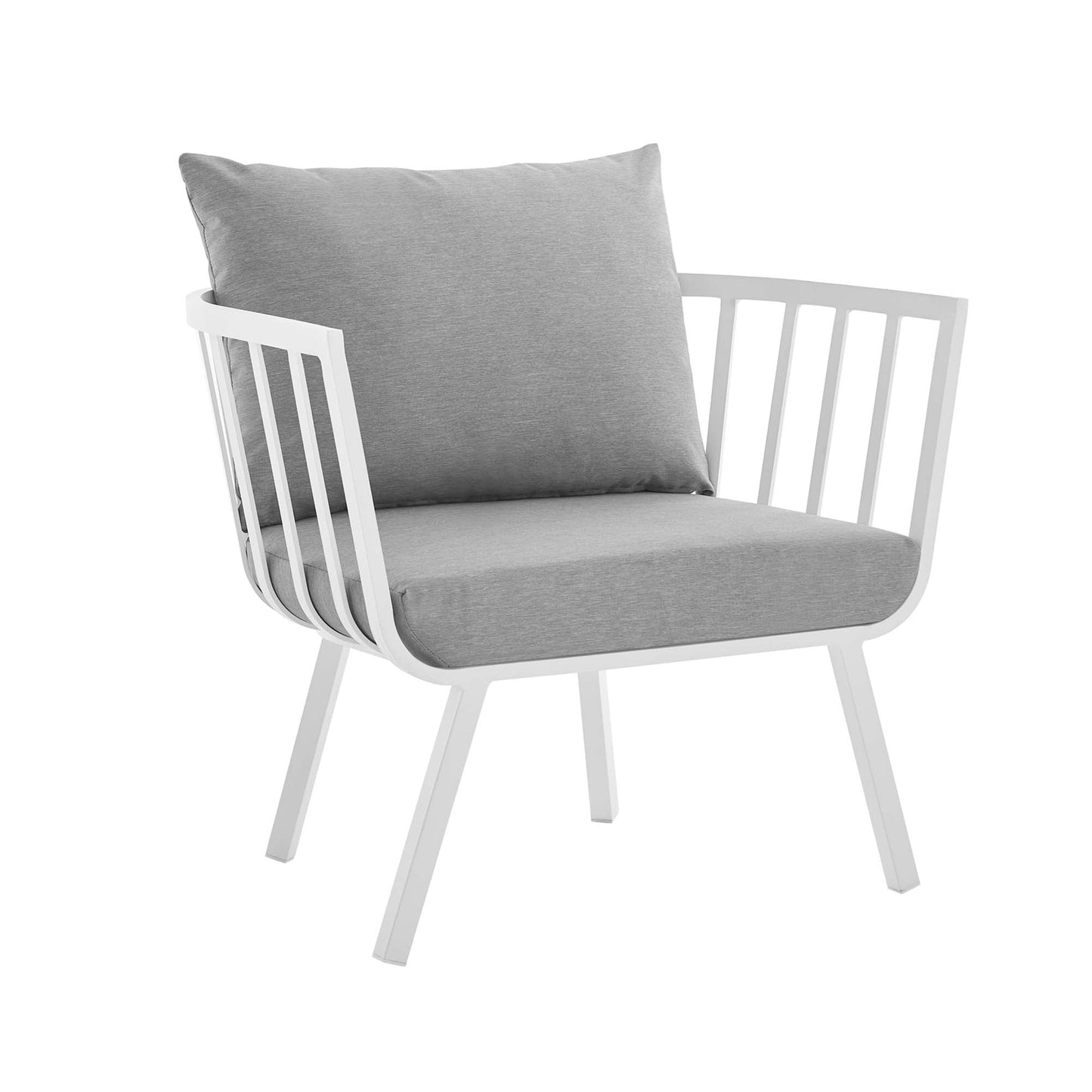 Modway Furniture Riverside 6 Piece Outdoor Patio Aluminum Set by Modway –EEI-3791-WHI-NAV