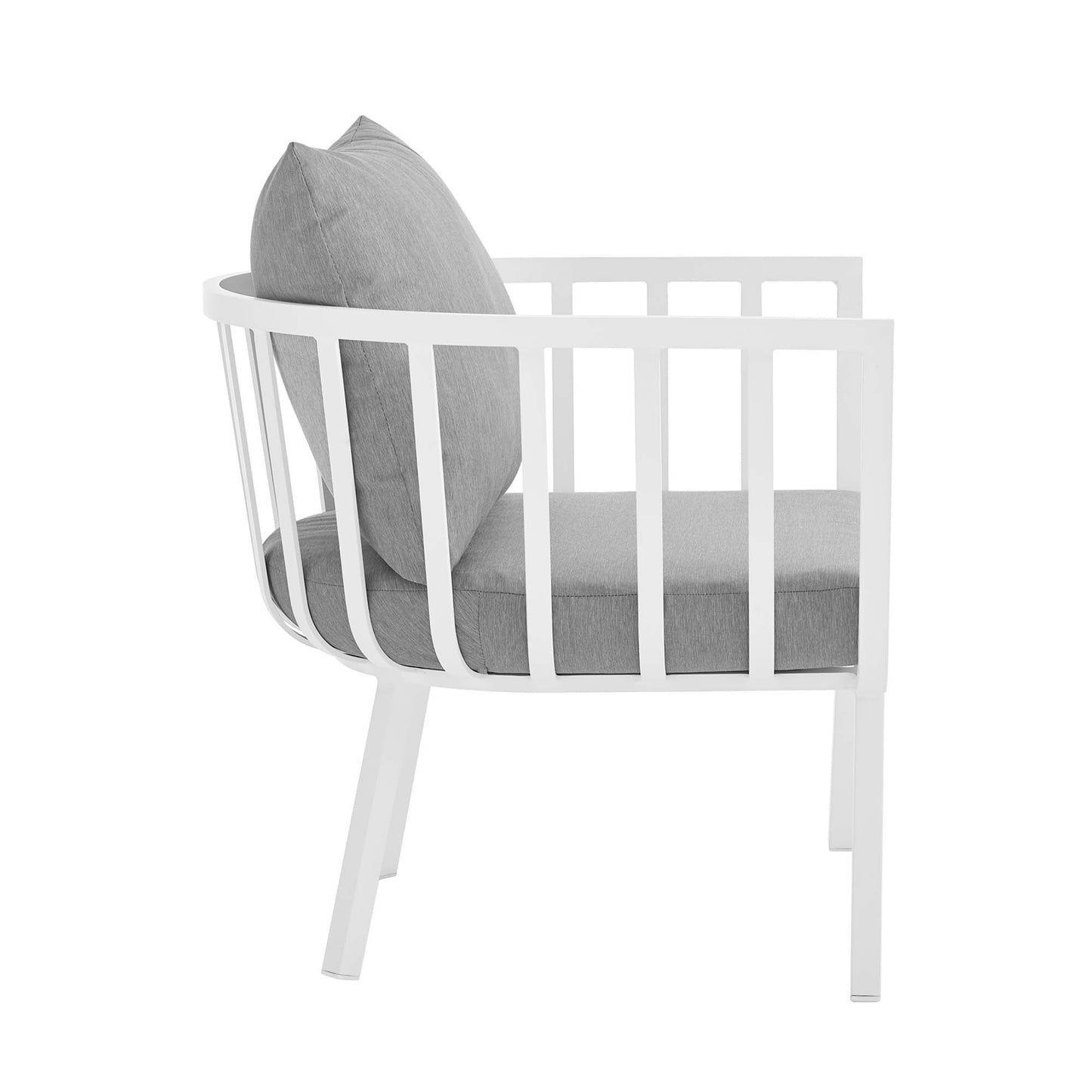 Modway Furniture Riverside 6 Piece Outdoor Patio Aluminum Set by Modway –EEI-3791-WHI-NAV
