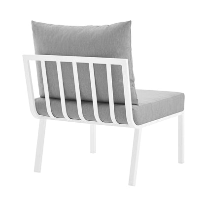 Modway Furniture Riverside 6 Piece Outdoor Patio Aluminum Set by Modway –EEI-3791-WHI-NAV