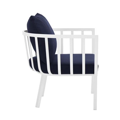 Modway Furniture Riverside 6 Piece Outdoor Patio Aluminum Set by Modway –EEI-3791-WHI-NAV