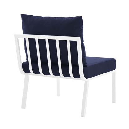 Modway Furniture Riverside 6 Piece Outdoor Patio Aluminum Set by Modway –EEI-3791-WHI-NAV