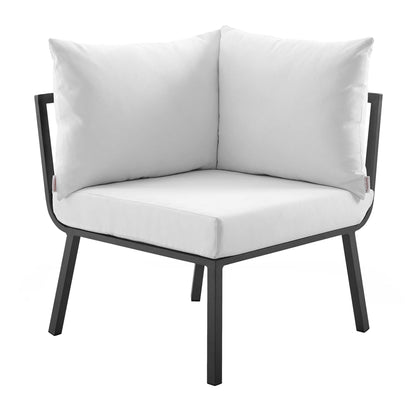 Modway Furniture Riverside 5 Piece Outdoor Patio Aluminum Set by Modway – EEI-3793-SLA-CHA