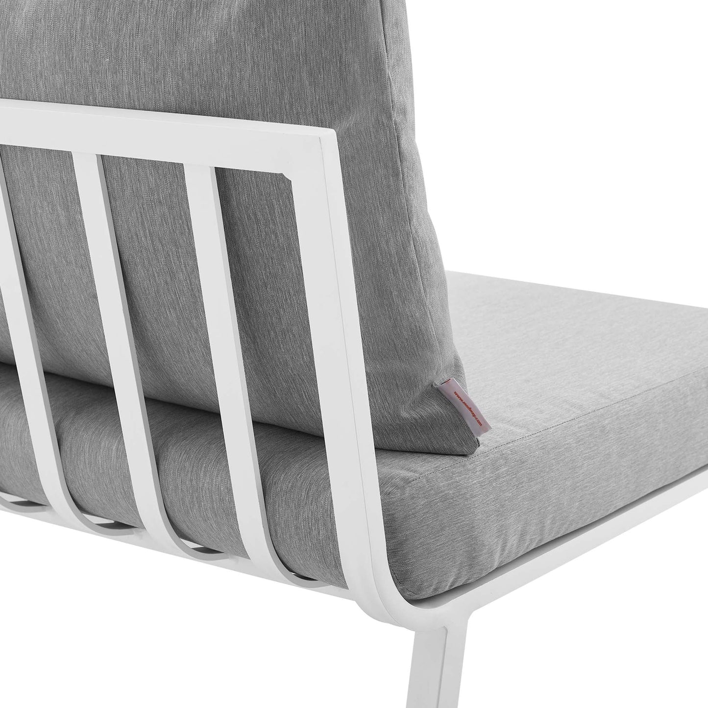 Modway Furniture Riverside 6 Piece Outdoor Patio Aluminum Set by Modway – EEI-3795-SLA-WHI