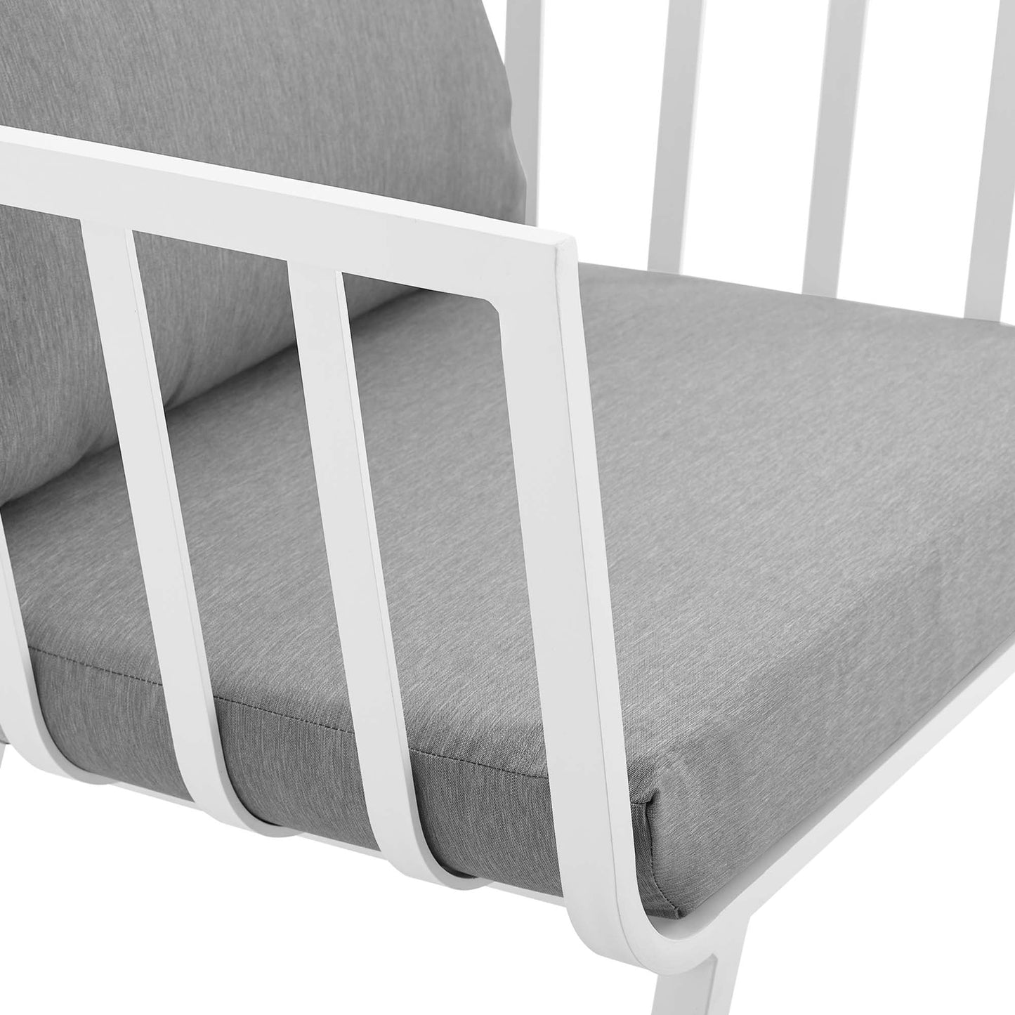 Modway Furniture Riverside 6 Piece Outdoor Patio Aluminum Set by Modway – EEI-3795-SLA-WHI