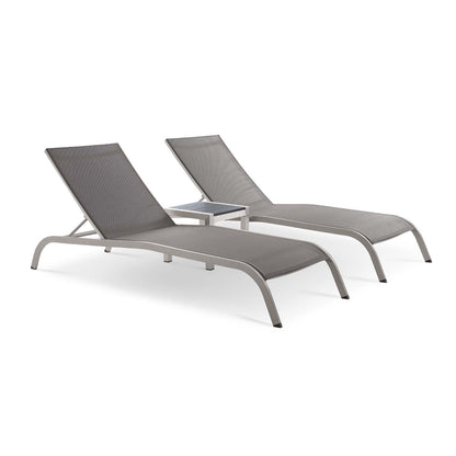 Modway Savannah 3 Piece Outdoor Patio Mesh Set