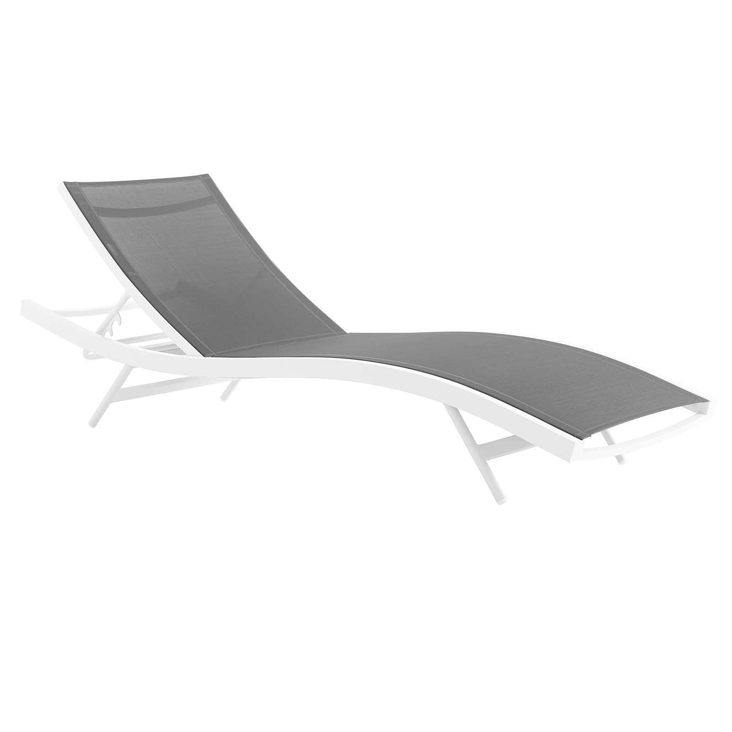 Modway Furniture Glimpse Outdoor Patio Mesh Chaise Lounge Set of 2 - EEI-4038-WHI-GRY