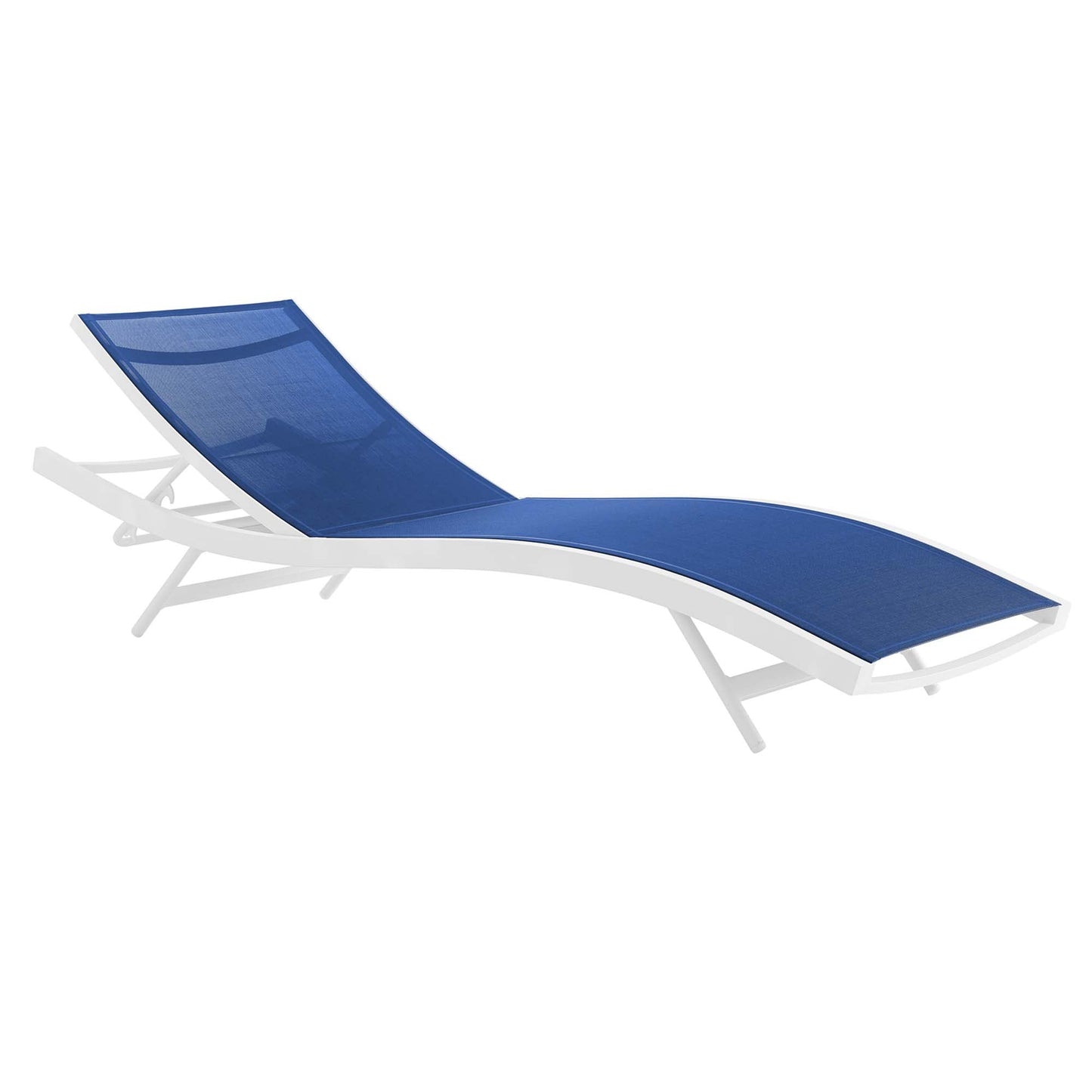 Modway Furniture Glimpse Outdoor Patio Mesh Chaise Lounge Set of 2 - EEI-4038-WHI-GRY