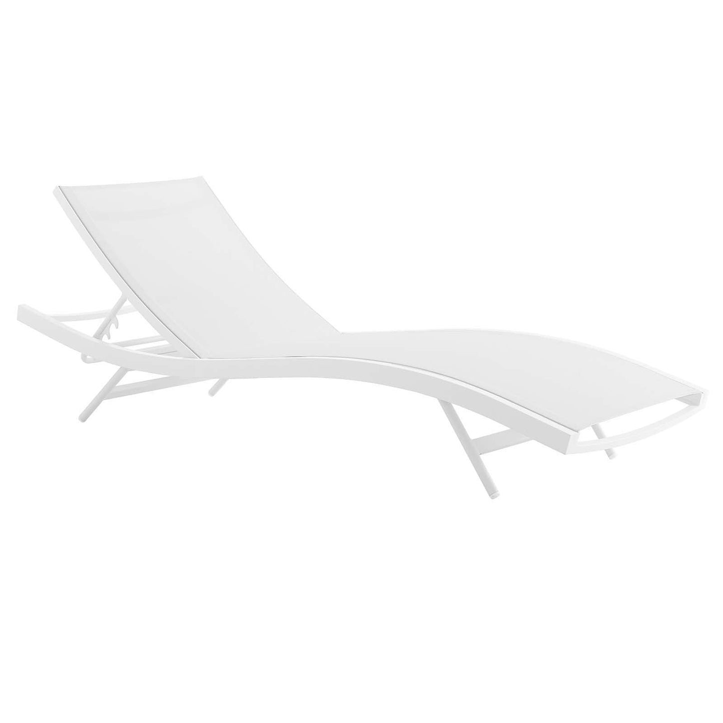 Modway Furniture Glimpse Outdoor Patio Mesh Chaise Lounge Set of 2 - EEI-4038-WHI-GRY