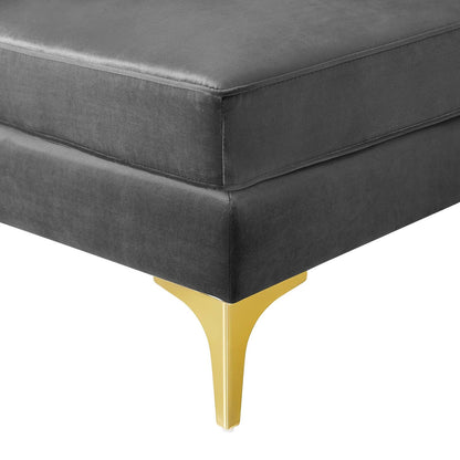 Modway Furniture Triumph Channel Tufted Velvet 8-Piece Sectional Sofa - Luxe Retro Design with Stain-Resistant Fabric