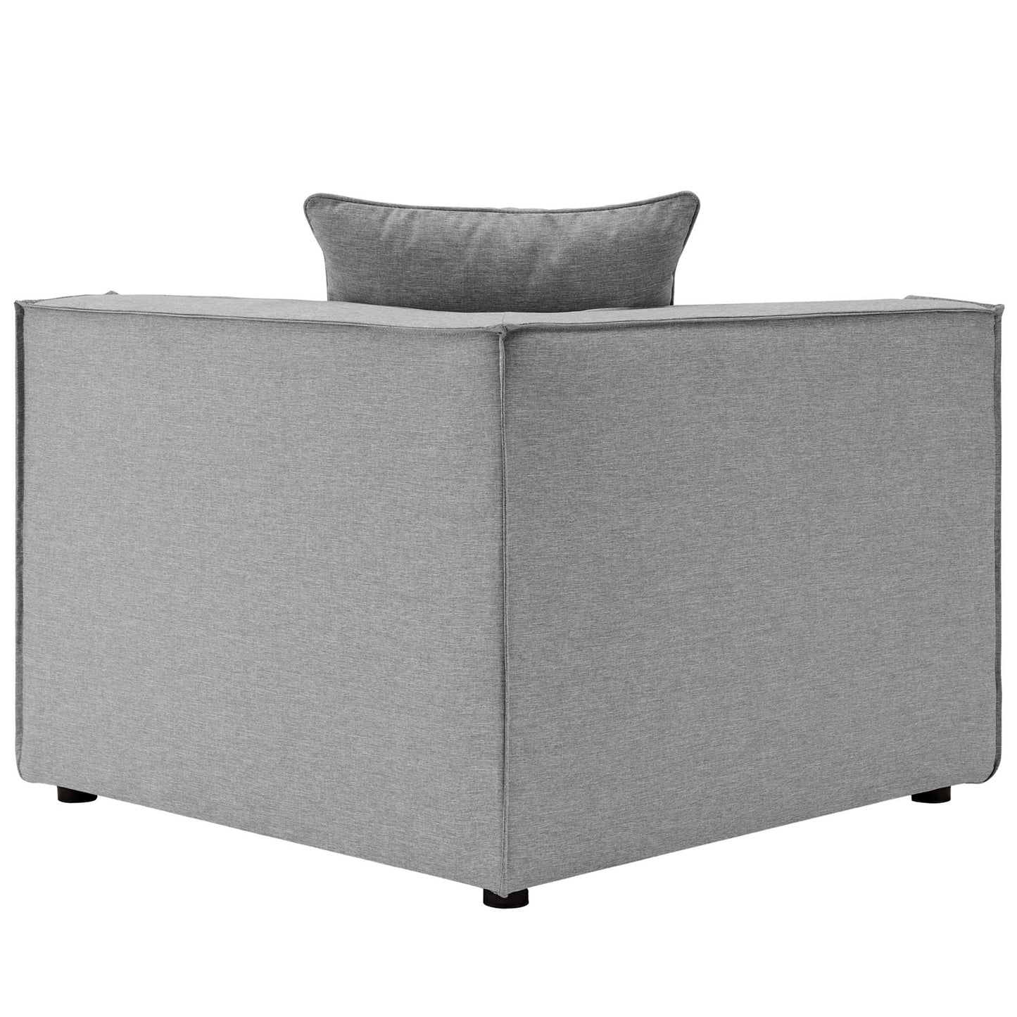 Modway Furniture Saybrook Outdoor Patio Upholstered 7-Piece Sectional Sofa by Modway - EEI-4387-GRY