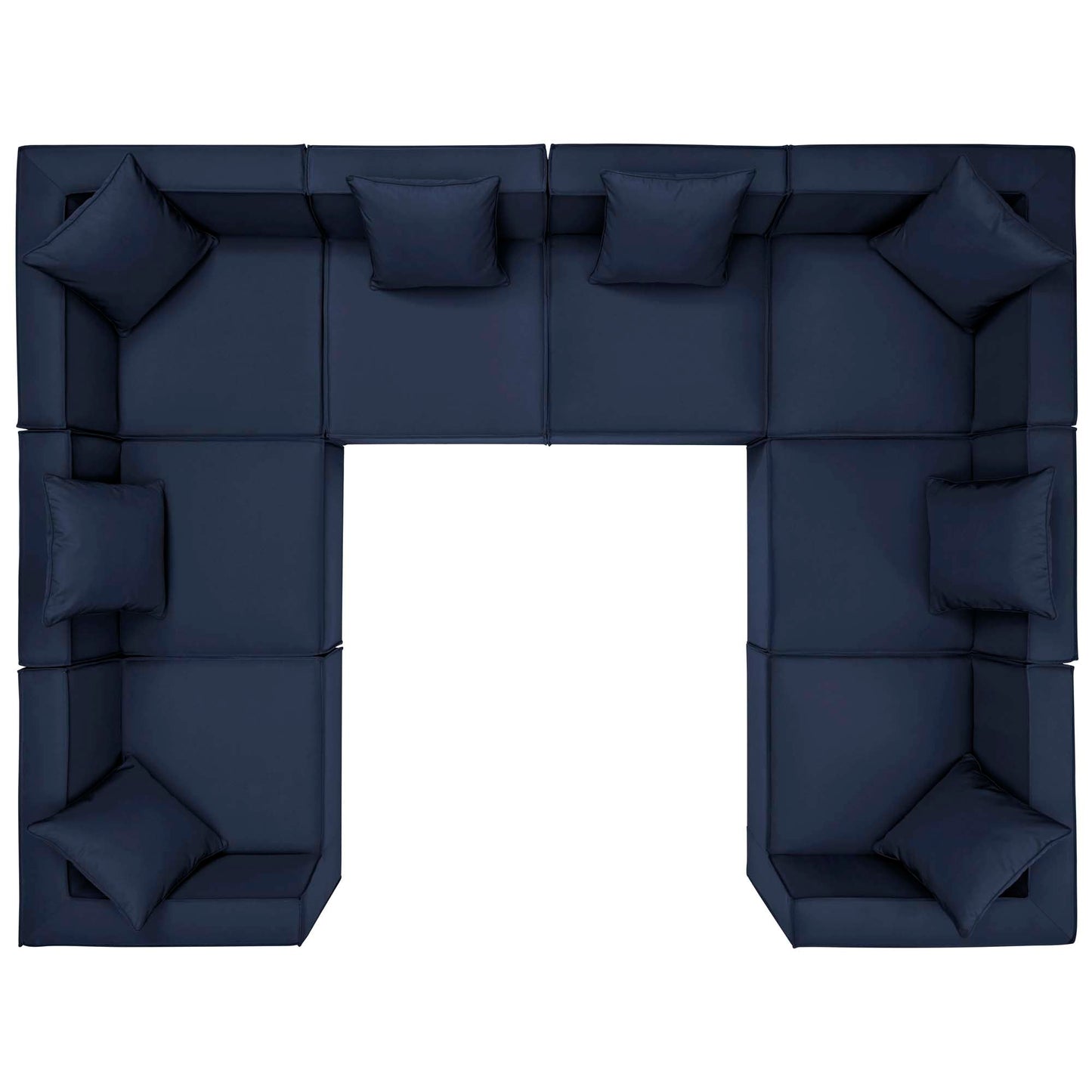 Modway Furniture Saybrook Outdoor Patio Upholstered 8-Piece Sectional Sofa by Modway - EEI-4388-GRY