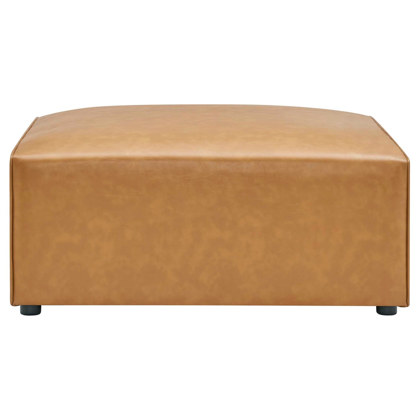Modway Furniture Mingle Vegan Leather 4-Piece Sofa and 2 Ottomans Set by Modway - EEI-4794-TAN