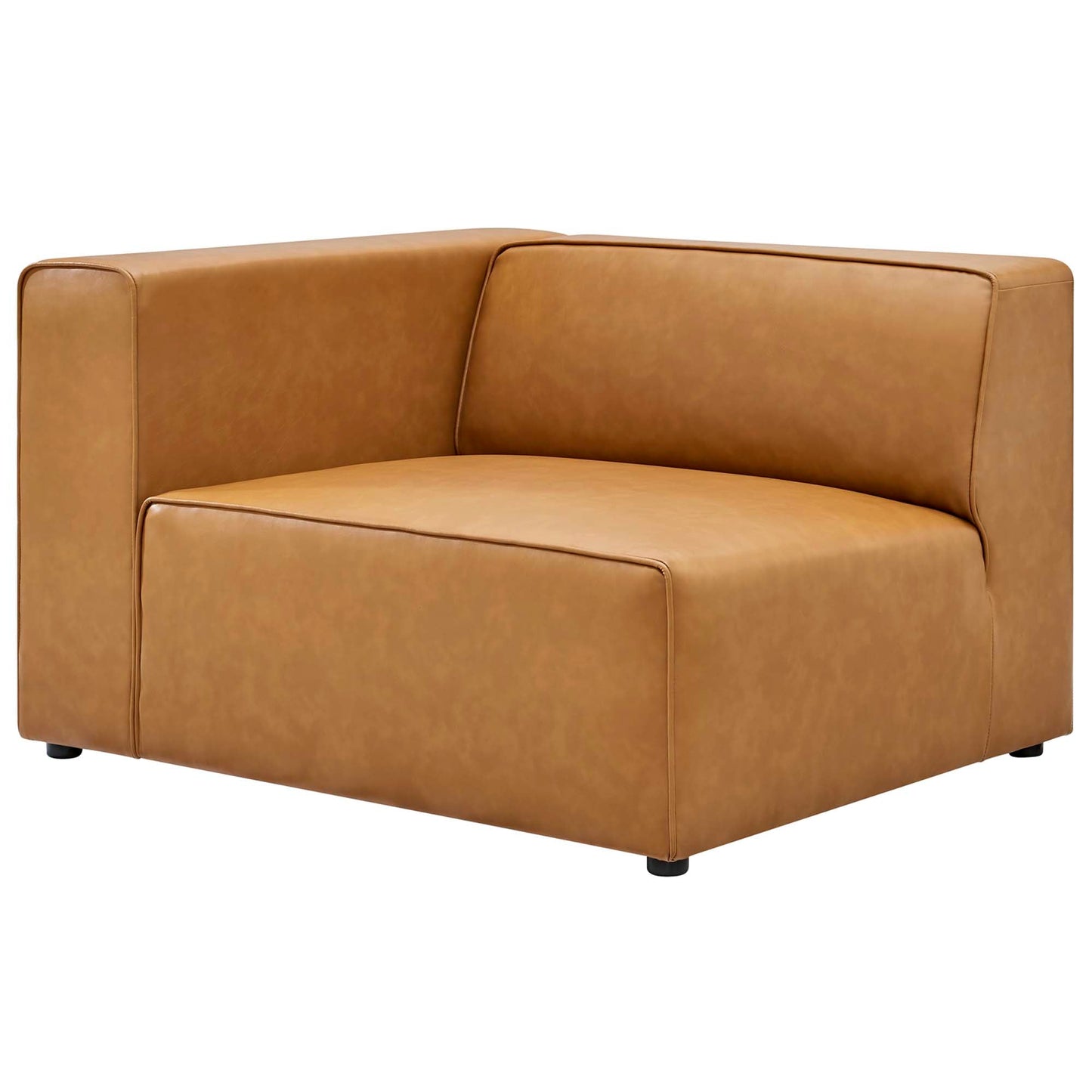 Modway Furniture Mingle Vegan Leather 8-Piece Sectional Sofa Set by Modway - EEI-4799-TAN