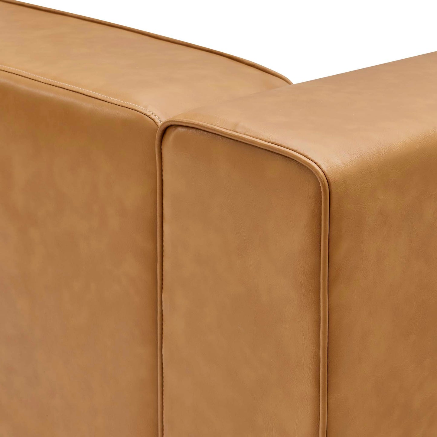 Modway Furniture Mingle Vegan Leather 8-Piece Sectional Sofa Set by Modway - EEI-4799-TAN
