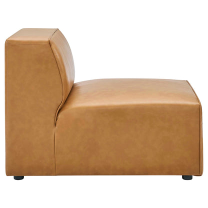 Modway Furniture Mingle Vegan Leather 8-Piece Sectional Sofa Set by Modway - EEI-4799-TAN