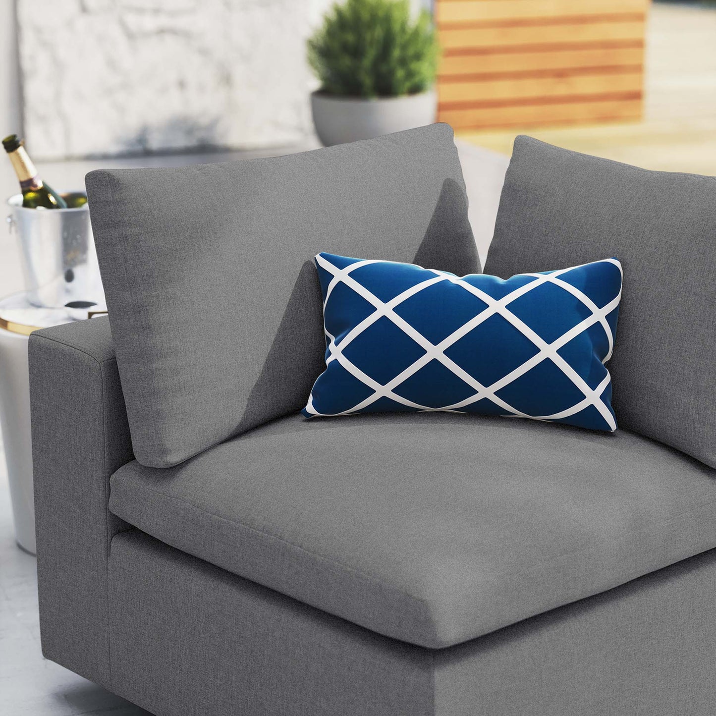 Modway Commix Sunbrella® Outdoor Patio Corner Chair