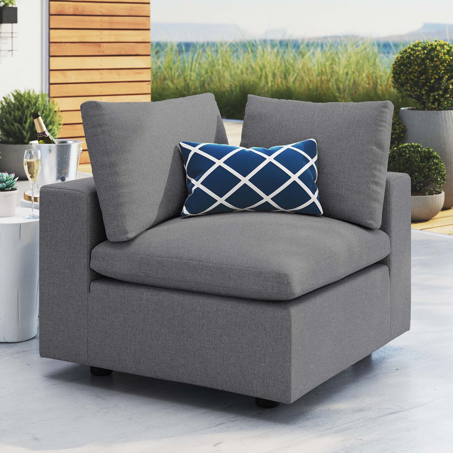 Modway Commix Sunbrella® Outdoor Patio Corner Chair